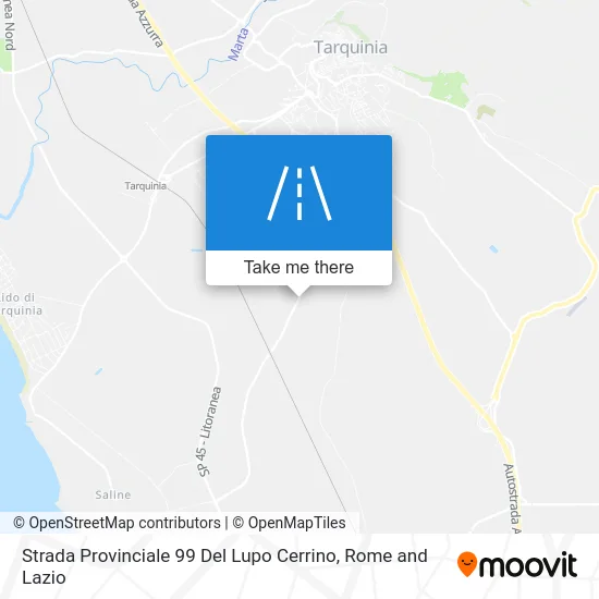 Provincial Road 99 Del Lupo Cerrino map