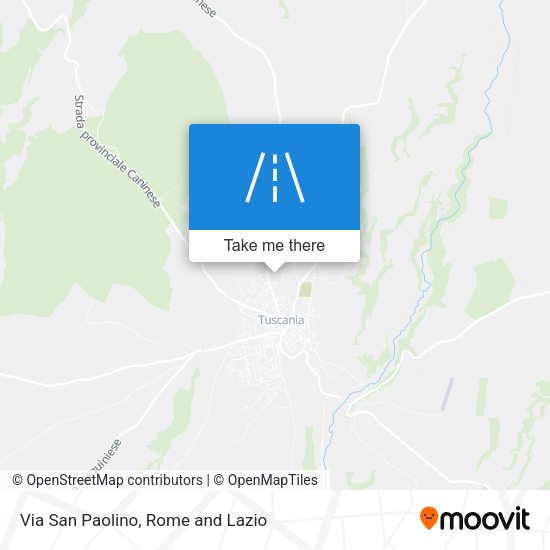 Via San Paolino map