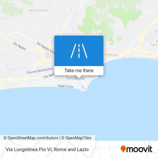 Via Lungolinea Pio VI map