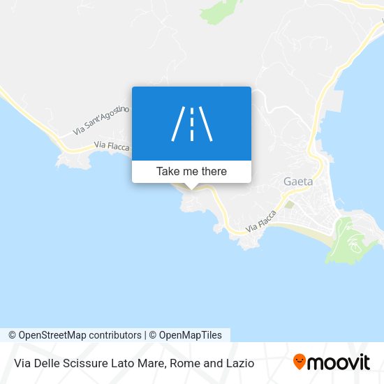 Via Delle Scissure Lato Mare map