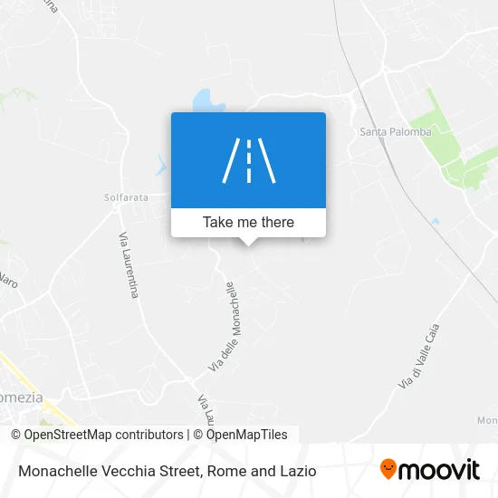 Monachelle Vecchia Street map