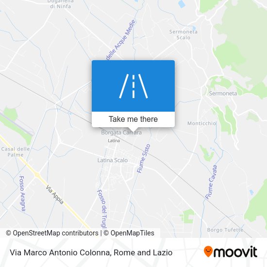 Via Marco Antonio Colonna map