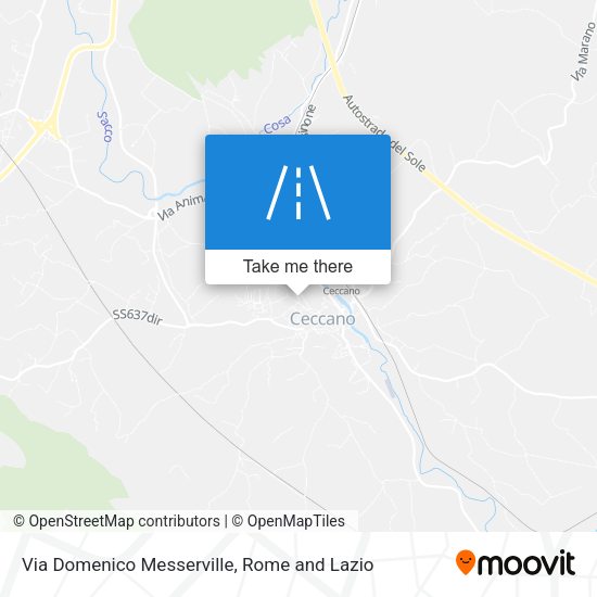 Via Domenico Messerville map
