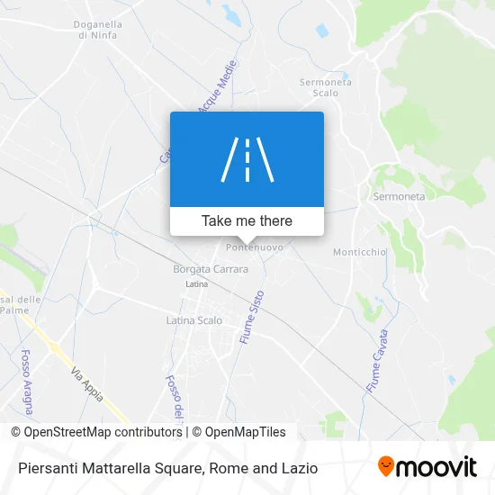 Piersanti Mattarella Square map