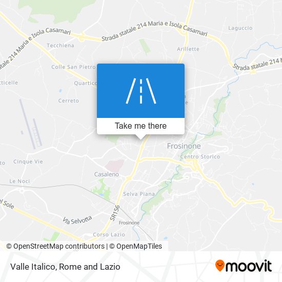 Valle Italico map