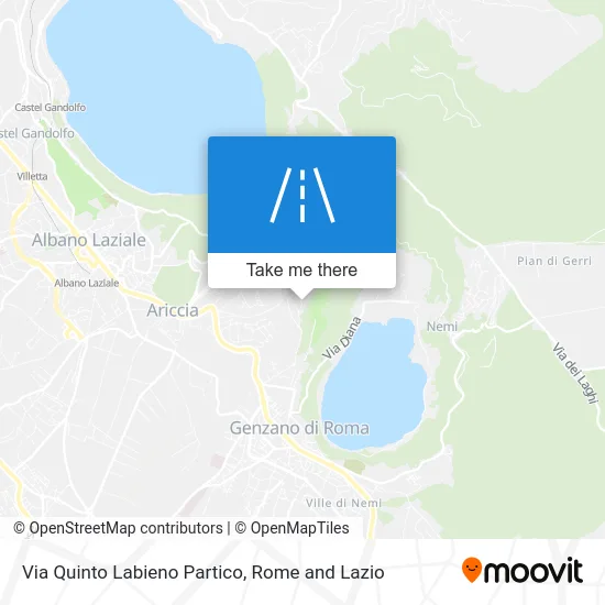 Via Quinto Labieno Partico map