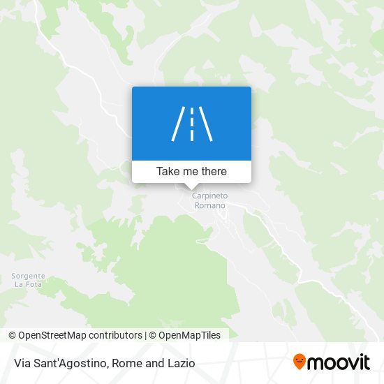 Via Sant'Agostino map