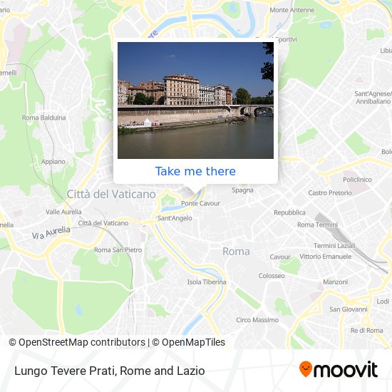 Lungo Tevere Prati map