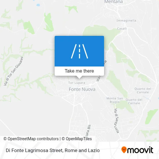 Di Fonte Lagrimosa Street map