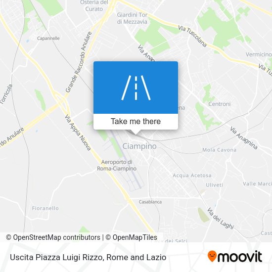 Uscita Piazza Luigi Rizzo map