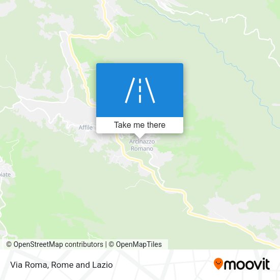 Via Roma map