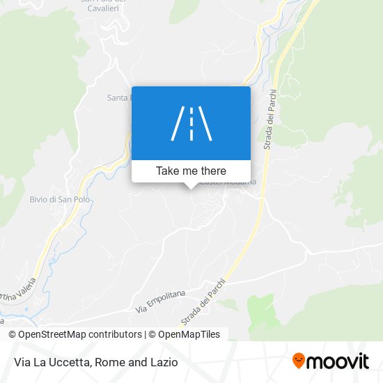 Via La Uccetta map
