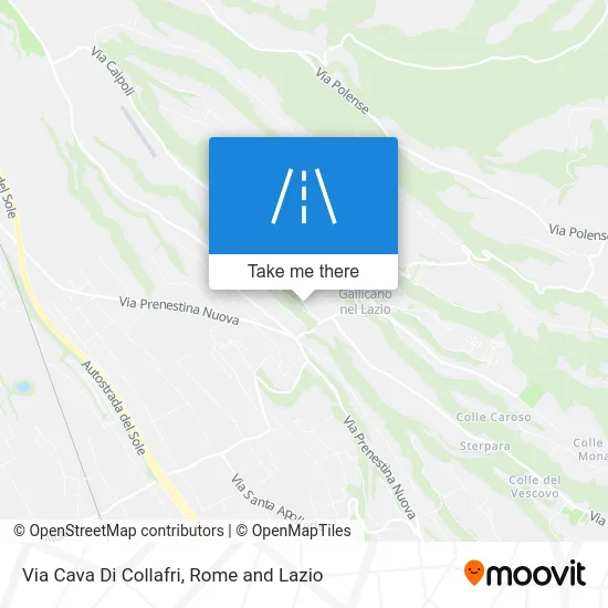 Cava Di Collafri Street map