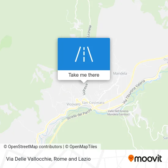 Via Delle Vallocchie map