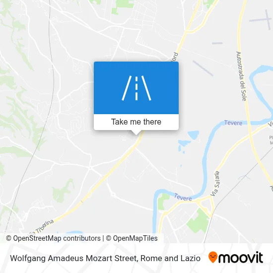 Wolfgang Amadeus Mozart Street map
