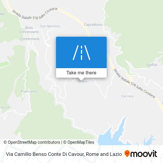 Via Camillo Benso Conte Di Cavour map