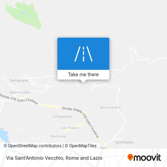 Via Sant'Antonio Vecchio map