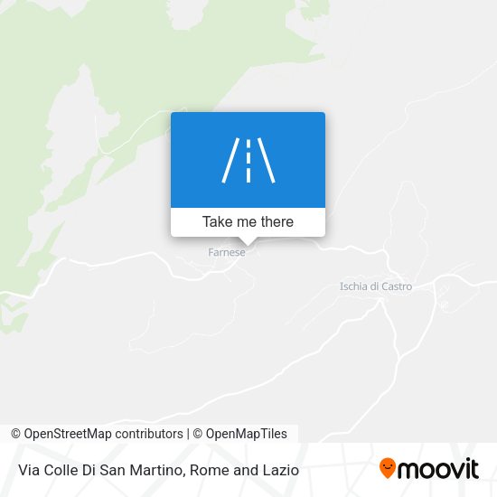 Via Colle Di San Martino map