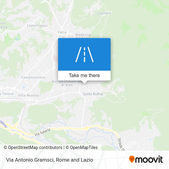 Via Antonio Gramsci map