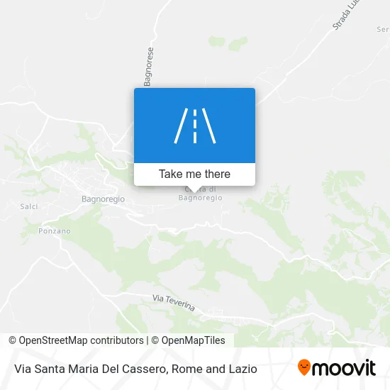 Santa Maria del Cassero Street map
