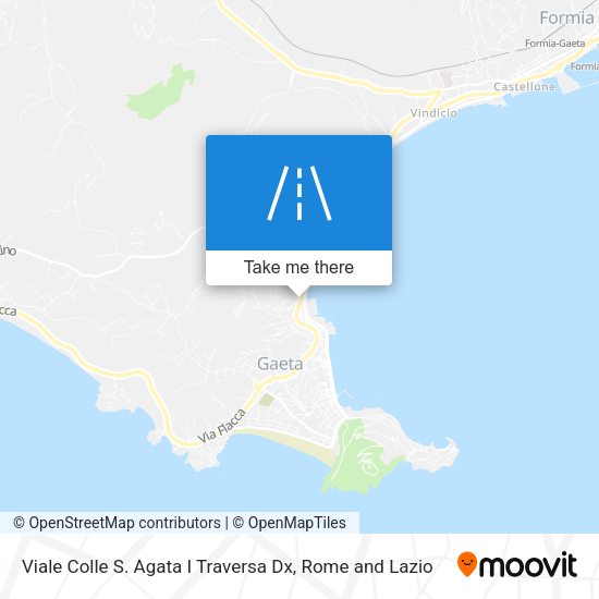 Viale Colle S. Agata I Traversa Dx map