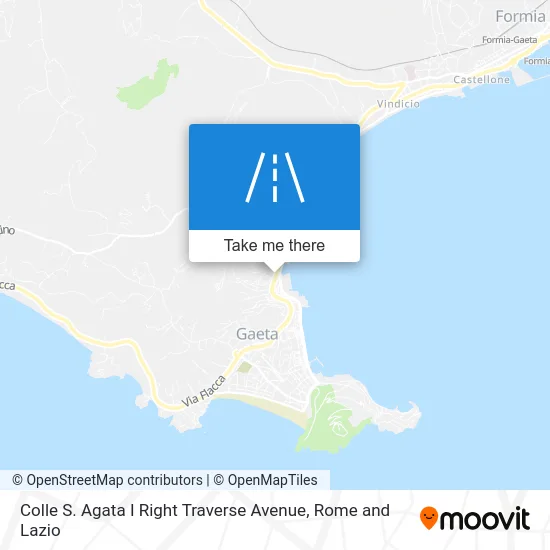 Colle S. Agata I Right Traverse Avenue map