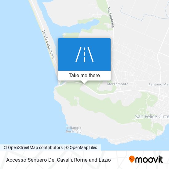Accesso Sentiero Dei Cavalli map