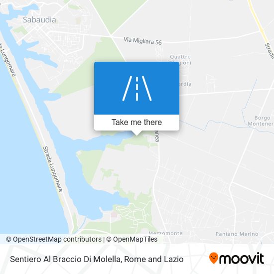 Sentiero Al Braccio Di Molella map