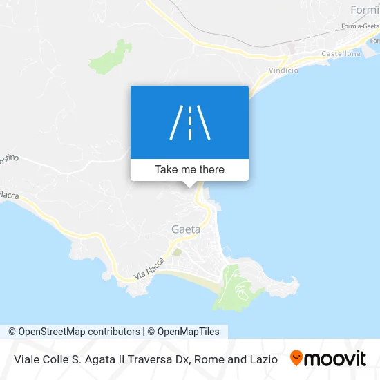 Colle S. Agata II Traverse Right map