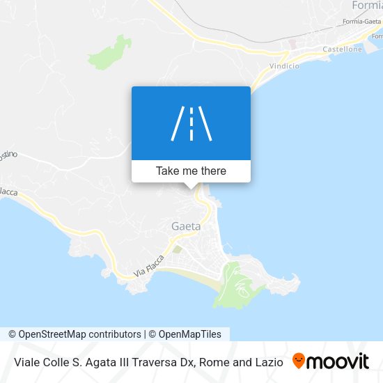 Viale Colle S. Agata III Traversa Dx map