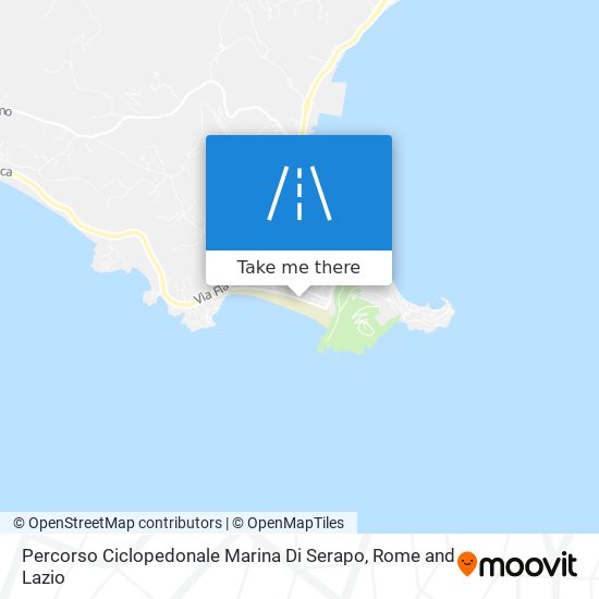 Percorso Ciclopedonale Marina Di Serapo map