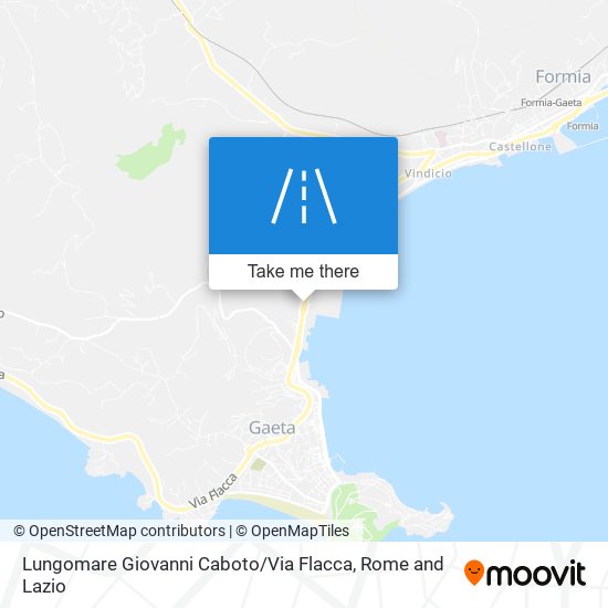 Lungomare Giovanni Caboto / Via Flacca map