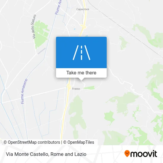 Monte Castello Street map
