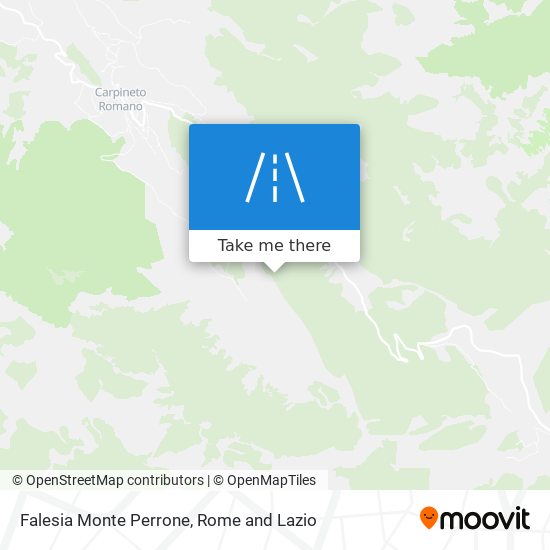 Falesia Monte Perrone map