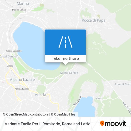 Variante Facile Per Il Romitorio map