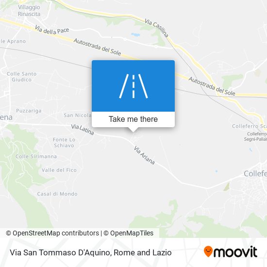 Via San Tommaso D'Aquino map
