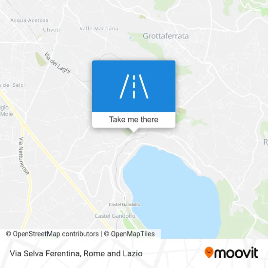 Selva Ferentina Road map