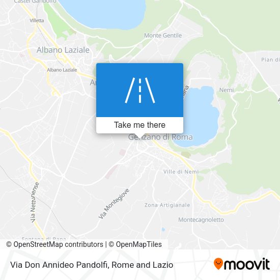 Via Don Annideo Pandolfi map