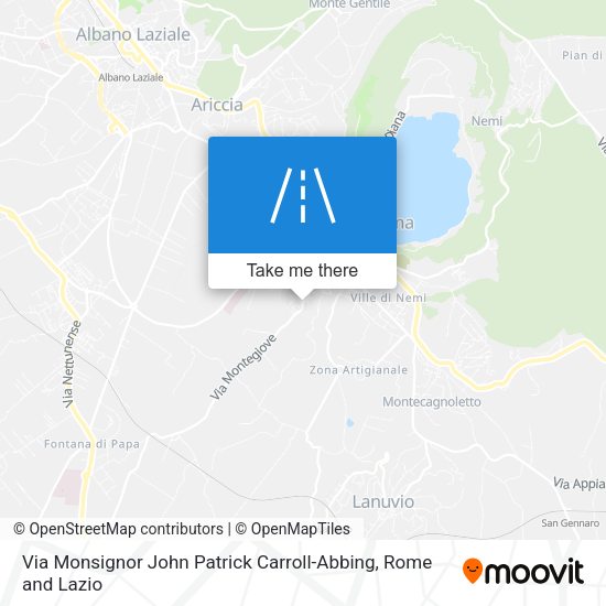 Via Monsignor John Patrick Carroll-Abbing map