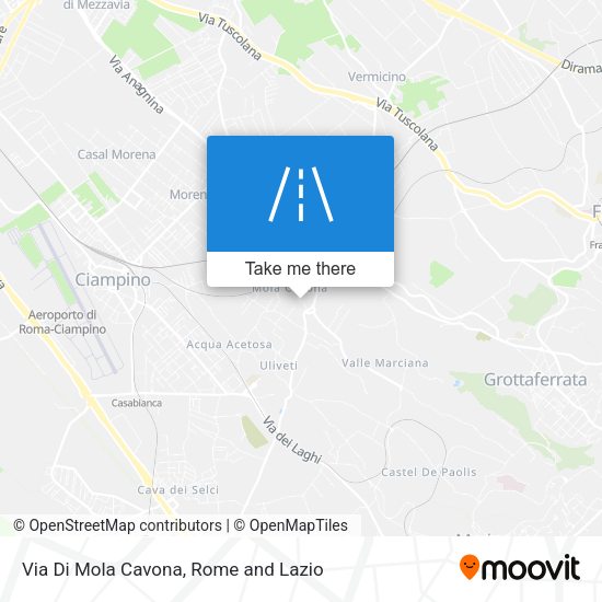 Via Di Mola Cavona map