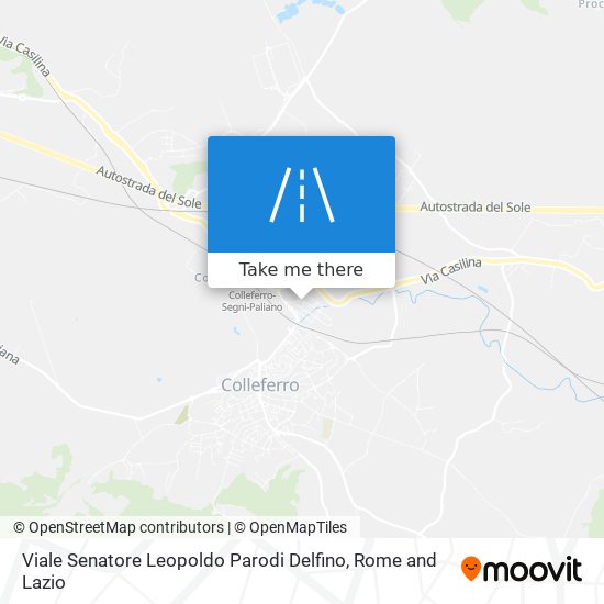 Viale Senatore Leopoldo Parodi Delfino map