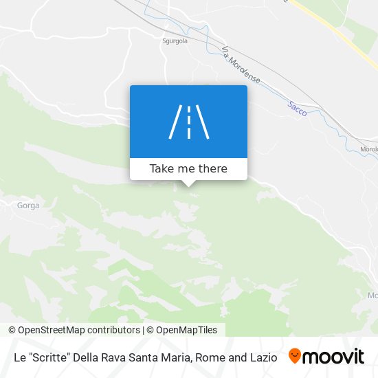 Le "Scritte" Della Rava Santa Maria map