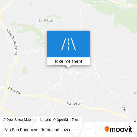 Via San Pancrazio map
