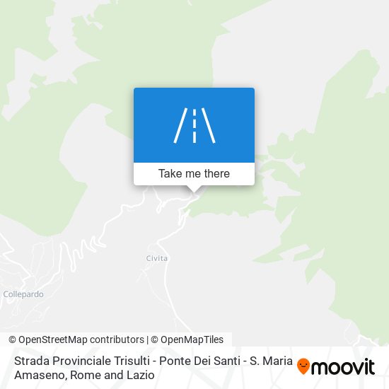 Strada Provinciale Trisulti - Ponte Dei Santi - S. Maria Amaseno map