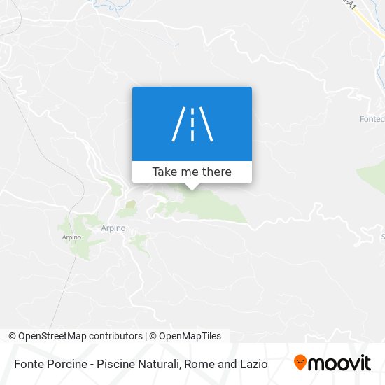 Fonte Porcine - Piscine Naturali map