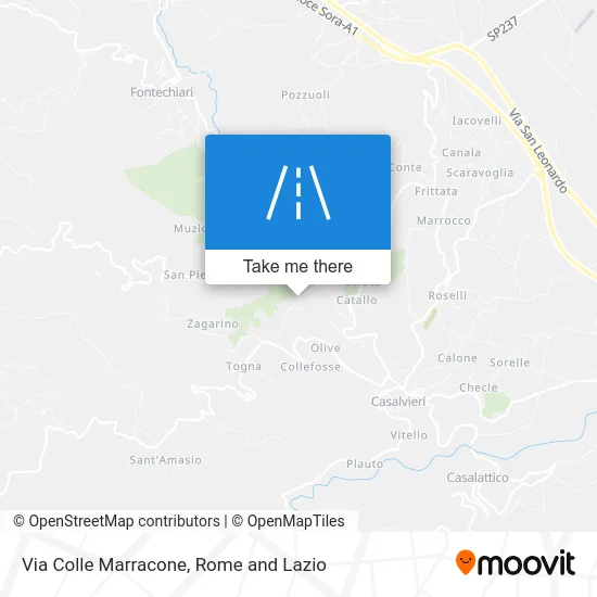 Colle Marracone Street map
