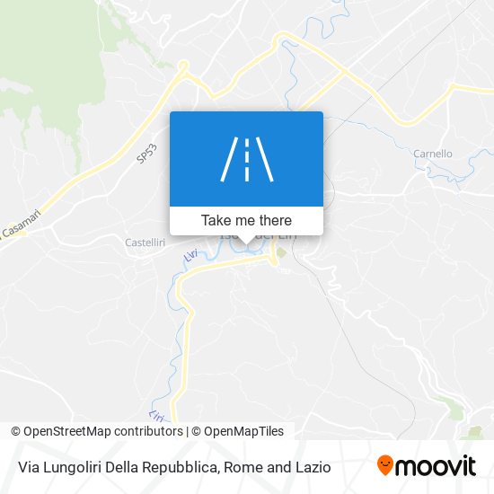 Via Lungoliri Della Repubblica map