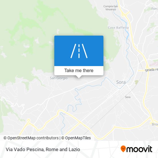 Via Vado Pescina map