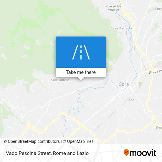Vado Pescina Street map