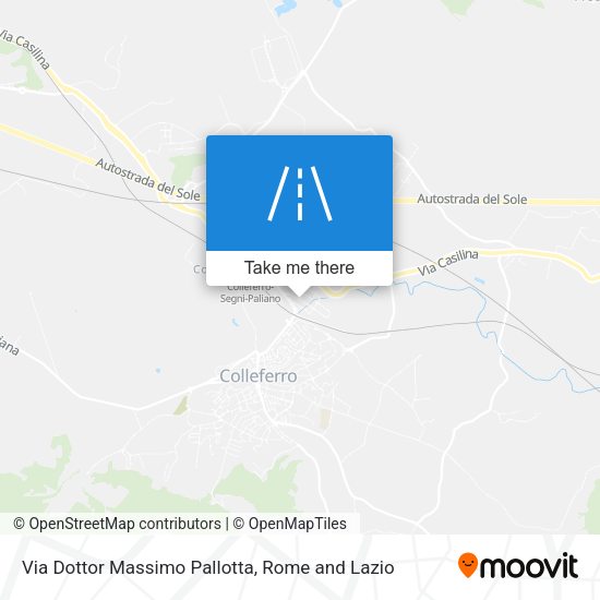 Via Dottor Massimo Pallotta map